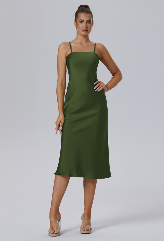 AW Gonamore Green Olive  Wedding Guest Dresses